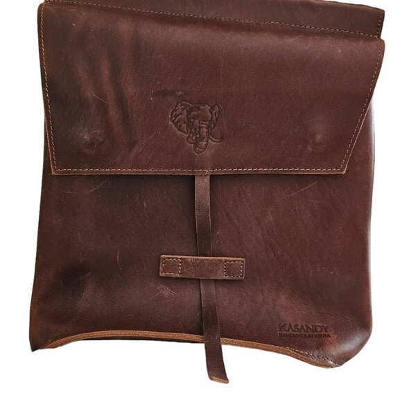 Kasandy Backpack Brown Leather Western Cowgirl Elephant Ethical Fair Trade - Picture 2 of 15